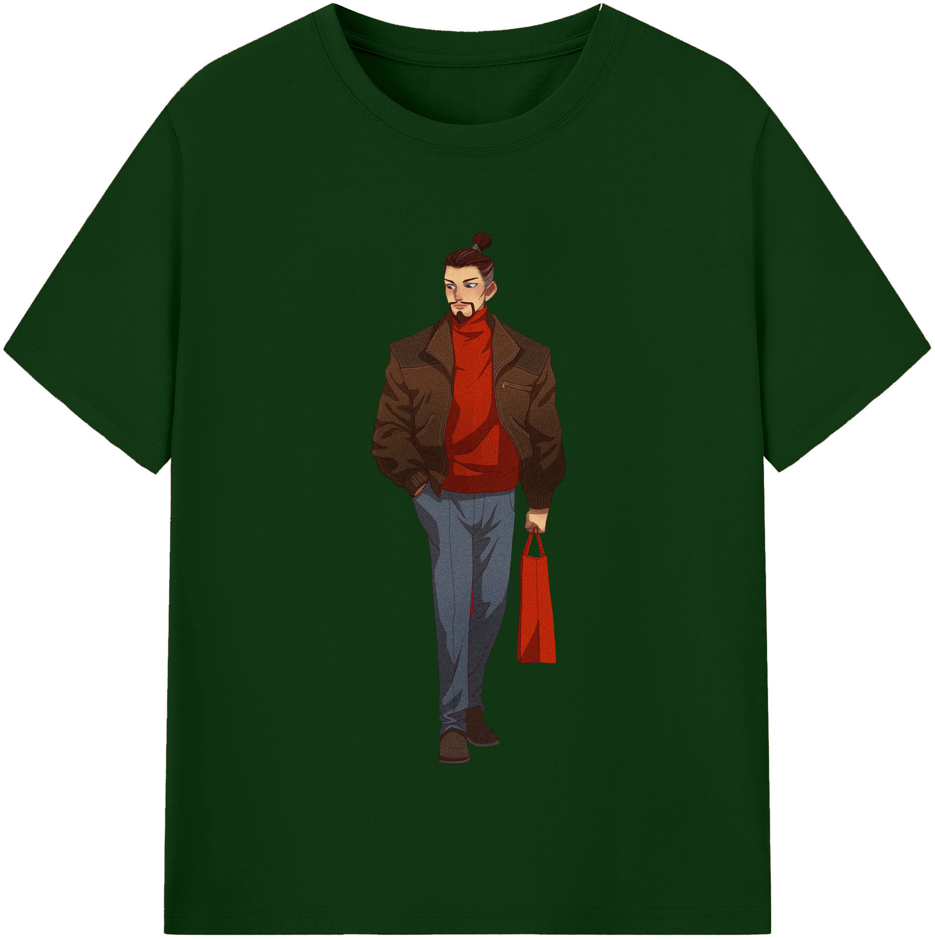 （画像用） Ne Zha 2 ナタ 魔童の大暴れ 綿100％半袖Tシャツ（フロントプリント）